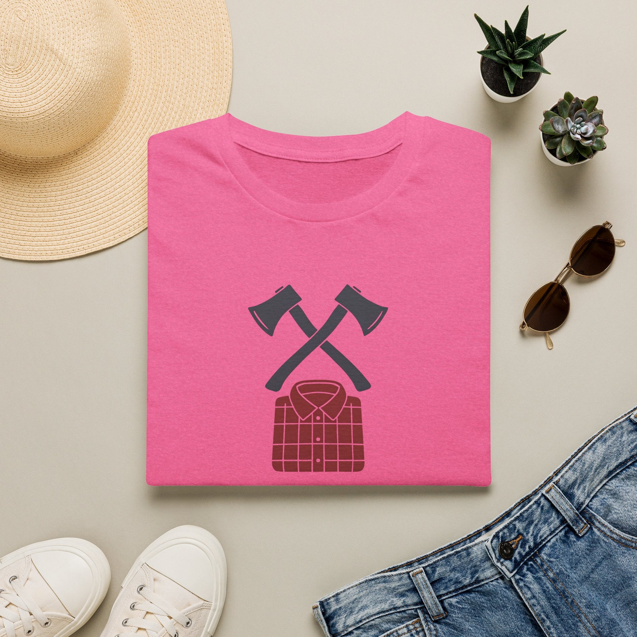 Axes and Flannel T-Shirt