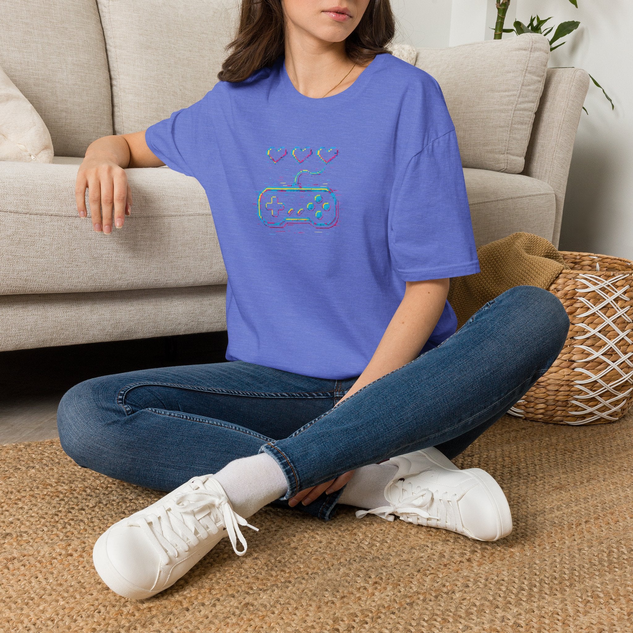Three Hearts Gaming Controller T-Shirt
